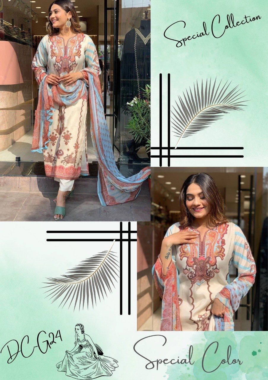 DC G24 Plus Size Printed Designer Kurti With Bottom Dupatta Wholesale Shop In Surat